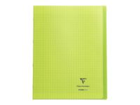 Clairefontaine Koverbook - Cahier polypro 24 x 32 cm - 48 pages - grands carreaux (Seyes) - vert