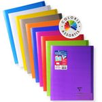 Clairefontaine Koverbook - Cahier polypro 24 x 32 cm - 140 pages - grands carreaux (Seyes) - disponible dans différentes couleurs