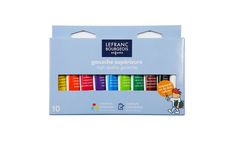 Lefranc Bourgeois - Pack de 10 tubes de peinture (gouache tempéra) - 10 ml