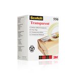 Ruban adhésif transparent Scotch 550 - 19 mm x 66 m - lot de 8