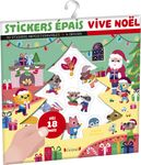Stickers épais : Vive Noël ! Pochette de 30 autocollants épais et repositionnables avec 4 décors À partir de 18 mois
