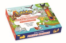 Pokémon Mon coffret pinceau magique Les aventures de Pikachu ! Coffret avec cartes magiques, coloriages et stickers Dès 3 ans