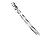 Fellowes - 100 anneaux de reliure en métal - 10 mm - jusqu'à 80 feuilles - noir