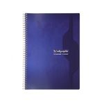 Calligraphe 7000 - Cahier reliure intégrale 21 x 29.7 cm - 180 pages - grands carreaux  (Seyes) - bleu