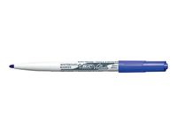BIC VELLEDA 1741 - Pack de 12 marqueurs effaçables - pointe ogive - bleu
