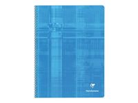 Clairefontaine - Cahier à spirale 24 x 32 cm - 100 pages - petits carreaux (5x5 mm) - disponible dans différentes couleurs