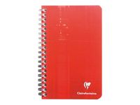 Clairefontaine - Carnet à spirale 11 x 17 cm - 100 pages - petits carreaux (5x5 mm) - disponible dans différentes couleurs