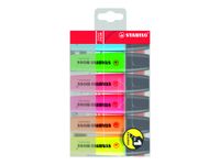 STABILO BOSS ORIGINAL - Pack de 6 surligneurs - couleurs assorties - encre à l'eau - 2-5 mm