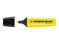 STABILO BOSS ORIGINAL - Pack de 10 Surligneur fluos - jaune