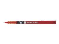 Pilot Hi-Tecpoint V5 - Pack de 12 rollers - 0,5 mm - rouge