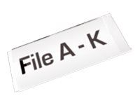 Biella - 12 Porte-étiquettes adhésives - 35 x 75 mm - transparent