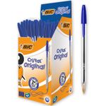 BIC Cristal - Bolígrafo - azul - 1 mm - medio (paquete de 50)