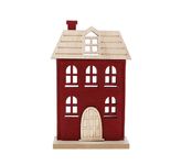 Kiub - Maison feutrine moyenne bordeaux