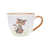 Kiub - Mug bol tasse 550 ml kooks chat mignon porcelaine blanc