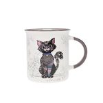 Kiub - Mug bol tasse 320 ml kooks chat noir porcelaine blanc