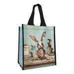 Kiub - Cabas de courses lapin 29,5x26x16,5 - Collection bug art recycle scraps