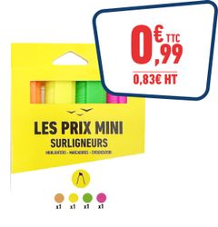 4 surligneurs