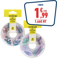 SET DE PAPETERIE ASSORTI