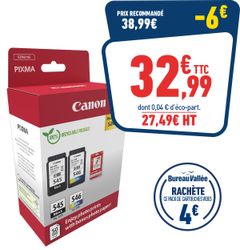 PACK CARTOUCHE CANON PG-545/CL-546