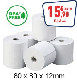 8 ROLLO TERMICO S/BPA 80X80X12MM