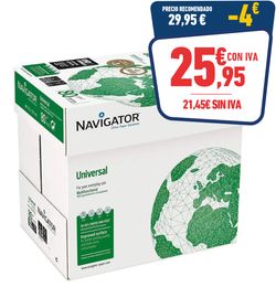 1 CAJA PAPEL BLANCO  NAVIGATOR A4 80GR