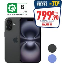 IPHONE 16 128GO NOIR