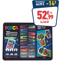 MALLETTE DE 20 MARQUEURS POSCA