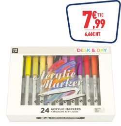 LOT 24 MARQUEURS ACRYLIQUE