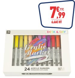 LOT 24 MARQUEURS ACRYLIQUE