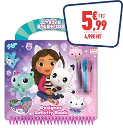 Livre d'activité Gabby et la maison magique