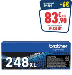 CARTOUCHE LASER BROTHER TN-248XL NOIR