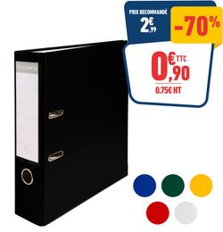 CLASSEUR À LEVIER DOS 80 MM - A4