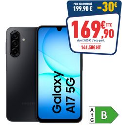 SMARTPHONE SAMSUNG GALAXY A17 5G 128GO 6,7 NOIR