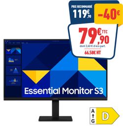MONITEUR SAMSUNG 27 FULL HD NOIR 