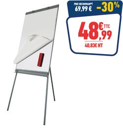 Chevalet de conférence sur pied - magnétique - 100 x 65 cm