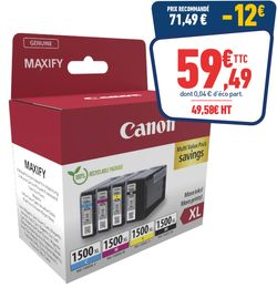 Pack de 4 cartouches d'encre