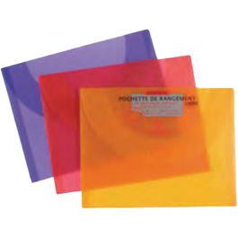 Paquet de 10 pochettes de rangement à dessin 370 x 470 mm Plastique  Couleurs assorties CANSON - La Poste