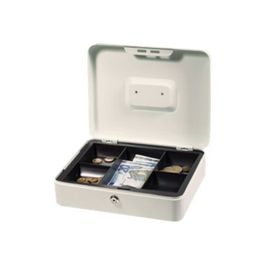 Stock Bureau - RESKAL Caisse à monnaie 90 X 300 x 240 mm coloris bleu mat  casier avec 9 compartiments