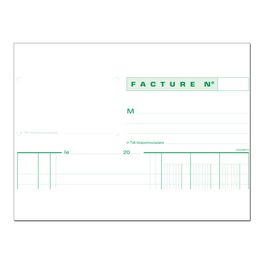 Exacompta Manifold Carnet De Factures Avec TVA 50 Dupli A4 Pas 