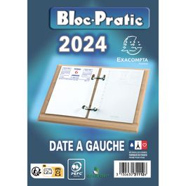 Bloc-Pratic - Bloc de bureau - date à droite - Exacompta