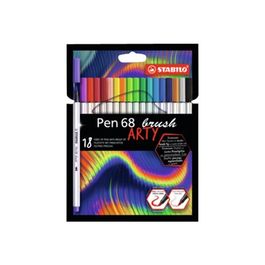 Acheter en ligne STABILO Pen 68 Brush Crayon feutre (Multicolore