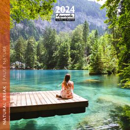 Calendrier mensuel - 2024 - Aquarupella - 16 mois - Montgolfières
