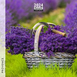 Calendrier mensuel 30 x 30 cm - Provence - 16 mois - Aquarupella
