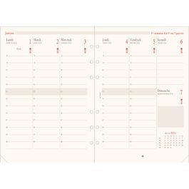OBERTHUR Recharge Organiseur 21-7 Intercalaires De Rubrique 15x21cm
