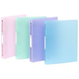 Vovofi Lot 5 Classeurs à Pinces A4 Couleur Bonbon - Bleu - Organisation Bureau