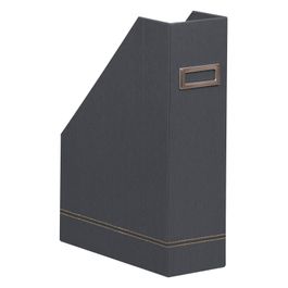 RHODIA Porte-Revues Lie De Vin - 10 X 25 X 31 Cm - Simili Cuir Orange - Organisation Bureau