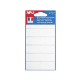 Etiquetas APLI 01655 Blancas 40 X 75 Mm Cantos Romos Permanentes – 10 Hojas (40 Uds