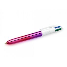 BIC 4 Couleurs Shine Gradient - Stylo à bille 4 couleurs - rose irisé ...