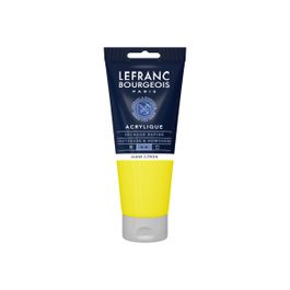 Lefranc & Bourgeois - Peinture acrylique - jaune citron - 200 ml Pas