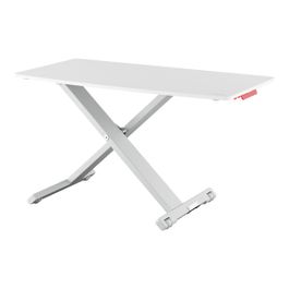 Station Bureau Debout Leitz Ergo Cosy - Plateau Coulissant Pour Clavier - Réglage Pneumatique - Blanc/Gris - 800x420 Mm